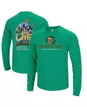 Мужская зеленая футболка Notre Dame Fighting Irish 2021 The Shirt с длинным рукавом Colosseum, зеленый