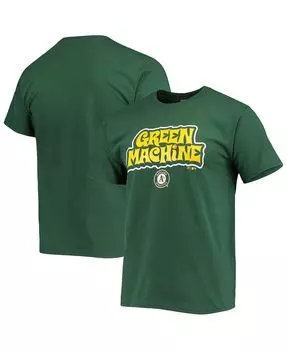 Мужская зеленая футболка oakland athletics local tri-blend BreakingT, зеленый