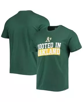 Мужская зеленая футболка oakland athletics super rival с меланжевым покрытием '47 Brand, мульти