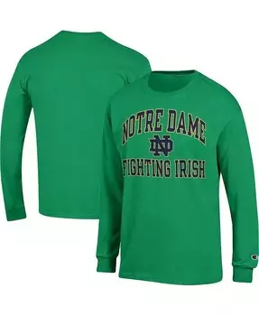 Мужская зеленая футболка с длинным рукавом Notre Dame Fighting Irish High Motor Champion, зеленый