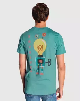 Мужская зеленая футболка с коротким рукавом Skydiver, зеленый