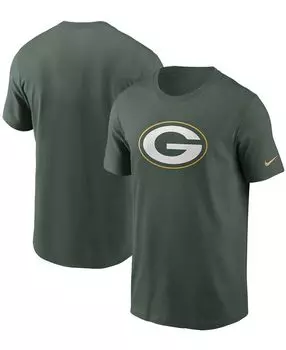 Мужская зеленая футболка с логотипом Big and Tall Green Bay Packers Primary Nike