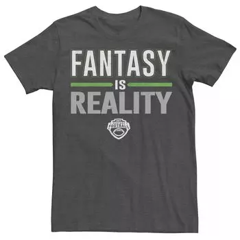 Мужская зеленая футболка с логотипом ESPN Fantasy Football Fantasy Is Reality Licensed Character