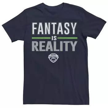 Мужская зеленая футболка с логотипом ESPN Fantasy Football Fantasy Is Reality Licensed Character