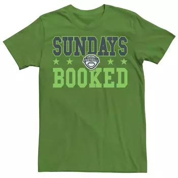 Мужская зеленая футболка с логотипом ESPN Fantasy Football Sundays Booked Licensed Character