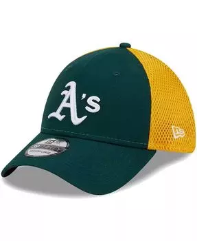 Мужская зеленая гибкая кепка Oakland Athletics Team Neo 39THIRTY New Era, зеленый