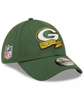 Мужская зеленая кепка Green Bay Packers 2022 Sideline 39THIRTY Coaches Flex Hat New Era