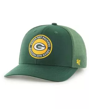 Мужская зеленая кепка Green Bay Packers представляет гибкую кепку '47 Brand