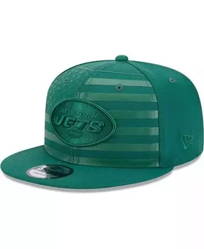Мужская зеленая кепка New York Jets Independent 9Fifty Snapback New Era, зеленый