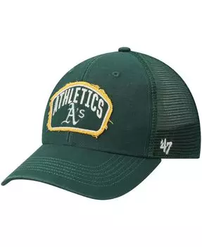 Мужская зеленая кепка Oakland Athletics Cledus Mvp Trucker Snapback '47 Brand