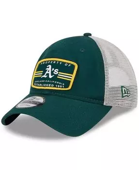 Мужская зеленая кепка Snapback Oakland Athletics Property Trucker 9TWENTY New Era
