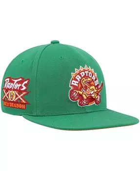 Мужская зеленая кепка Toronto Raptors 20-го сезона из твердой древесины Classic Like Mike Snapback Hat Mitchell & Ness