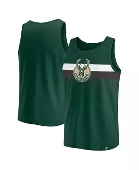 Мужская зеленая майка Hunter Milwaukee Bucks Wild Game Fanatics, зеленый