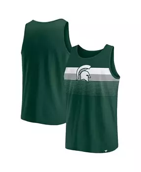 Мужская зеленая майка Michigan State Spartans Wild Game Fanatics, зеленый