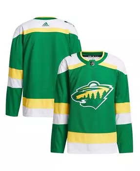 Мужская зеленая майка Minnesota Wild 2023/24 Alternate Authentic adidas, зеленый