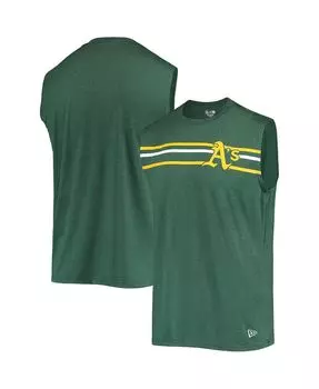 Мужская зеленая майка oakland athletics muscle New Era, зеленый