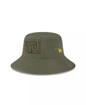 Мужская зеленая панама Washington Nationals 2023 ко Дню вооруженных сил New Era