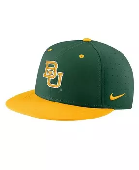 Мужская зеленая приталенная бейсболка Baylor Bears Aero True Baseball Performance Nike