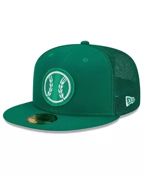 Мужская зеленая приталенная кепка Milwaukee Brewers 2022 ко Дню Святого Патрика 59FIFTY New Era