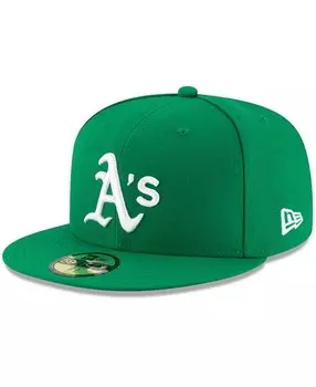 Мужская зеленая приталенная кепка Oakland Athletics Alt Authentic Collection On-Field 59FIFTY New Era