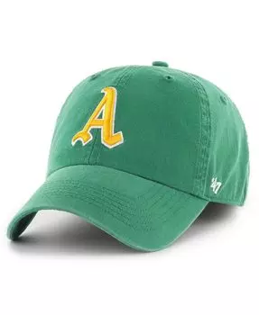 Мужская зеленая приталенная шляпа Oakland Athletics Cooperstown Collection Franchise '47 Brand