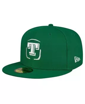 Мужская зеленая приталенная шляпа Olmecas de Tabasco Mexico League On Field 59FIFTY New Era, зеленый