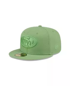 Мужская зеленая приталенная шляпа San Francisco 49ers Color Pack 59FIFTY New Era, зеленый