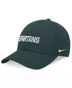 Мужская зеленая регулируемая кепка Michigan State Spartans 2024 On-Field Club Nike, зеленый