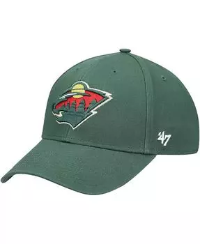 Мужская зеленая регулируемая кепка Minnesota Wild Legend MVP '47 Brand, зеленый