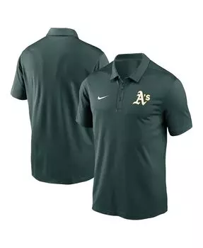 Мужская зеленая рубашка-поло Oakland Athletics Agility Performance Nike