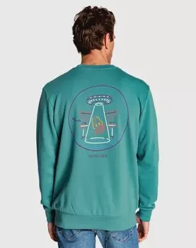 Мужская зеленая толстовка с круглым вырезом Skydiver, зеленый