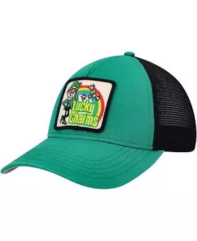 Мужская зелено-черная шляпа Lucky Charms Valin Trucker Snapback American Needle, зеленый