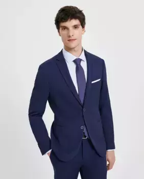 Мужская жакет с алмазной структурой Easy Wear, синий