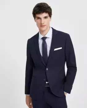 Мужская жакет с алмазной структурой Easy Wear, темно-синий