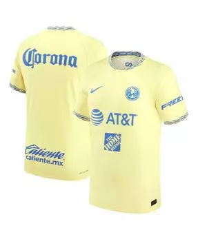 Мужская желтая футболка club america 2022/23 home authentic jersey Nike