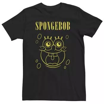 Мужская желтая футболка с контуром костюма Губки Боба Licensed Character
