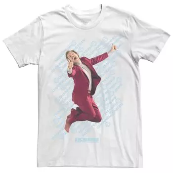 Мужская желтая футболка с логотипом Channel Four Ron Jumping For Joy и надписью Channel Four Licensed Character
