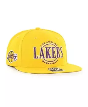 Мужская желтая кепка Los Angeles Lakers High Post Captain Snapback '47 Brand