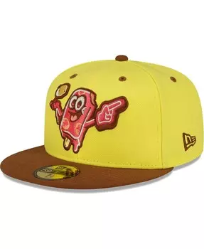 Мужская желтая приталенная шляпа Beloit Sky Carp Copa De La Diversion 59FIFTY New Era
