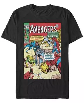 Мужская женская футболка с круглым вырезом avengers с коротким рукавом Fifth Sun, черный