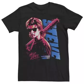 Мужская женская футболка Stranger Things Stevie Splatter в стиле панк Hello Licensed Character