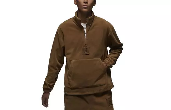 Мужская зимняя бархатная куртка Essentials Light Brown Jordan, коричневый