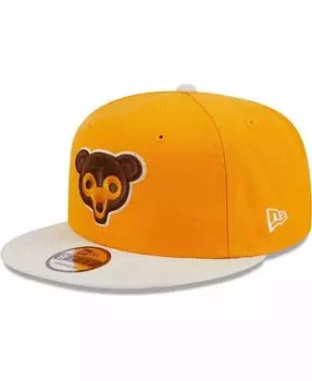 Мужская золотая бейсболка Chicago Cubs Tiramisu 9FIFTY Snapback New Era, золотой