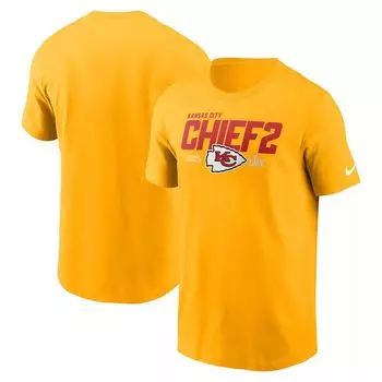 Мужская золотая футболка Kansas City Chiefs Local Essential Nike