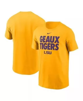 Мужская золотая футболка LSU Tigers Local Ultimate Chant Nike, золотой