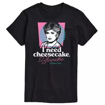 Мужская золотая футболка Need Cheesecake для девочек Licensed Character