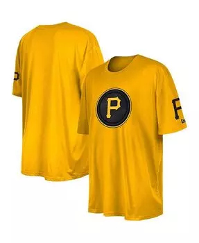 Мужская золотая футболка Pittsburgh Pirates 2023 City Connect Big and Tall New Era, золото