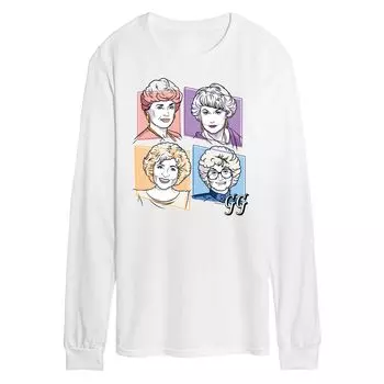 Мужская золотая футболка с длинным рукавом для девочек Licensed Character