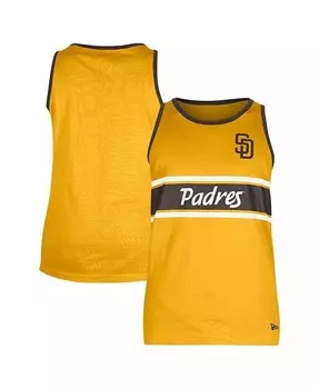 Мужская золотая майка Ringer из джерси San Diego Padres New Era, золотой