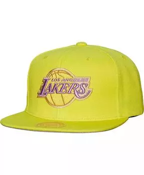Мужская золотистая бейсболка Los Angeles Lakers из твердой древесины Classics Soul Pastel Snapback Mitchell & Ness, золотой